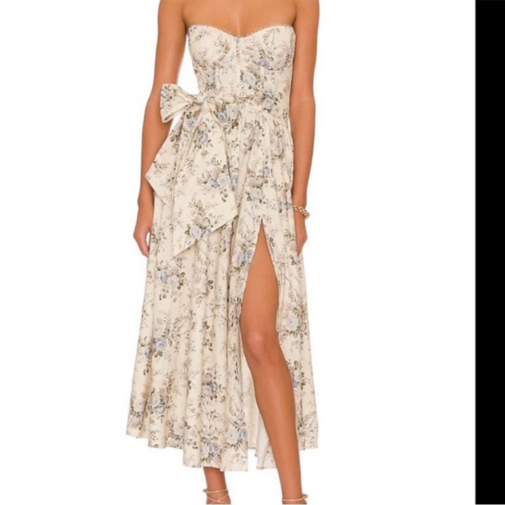 V. Chapman Blue Bouquet Dress